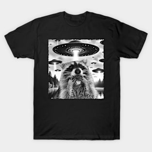 Masked Marvel Trendy Raccoon Tees for Nature-inspired Fashion Statements T-Shirt